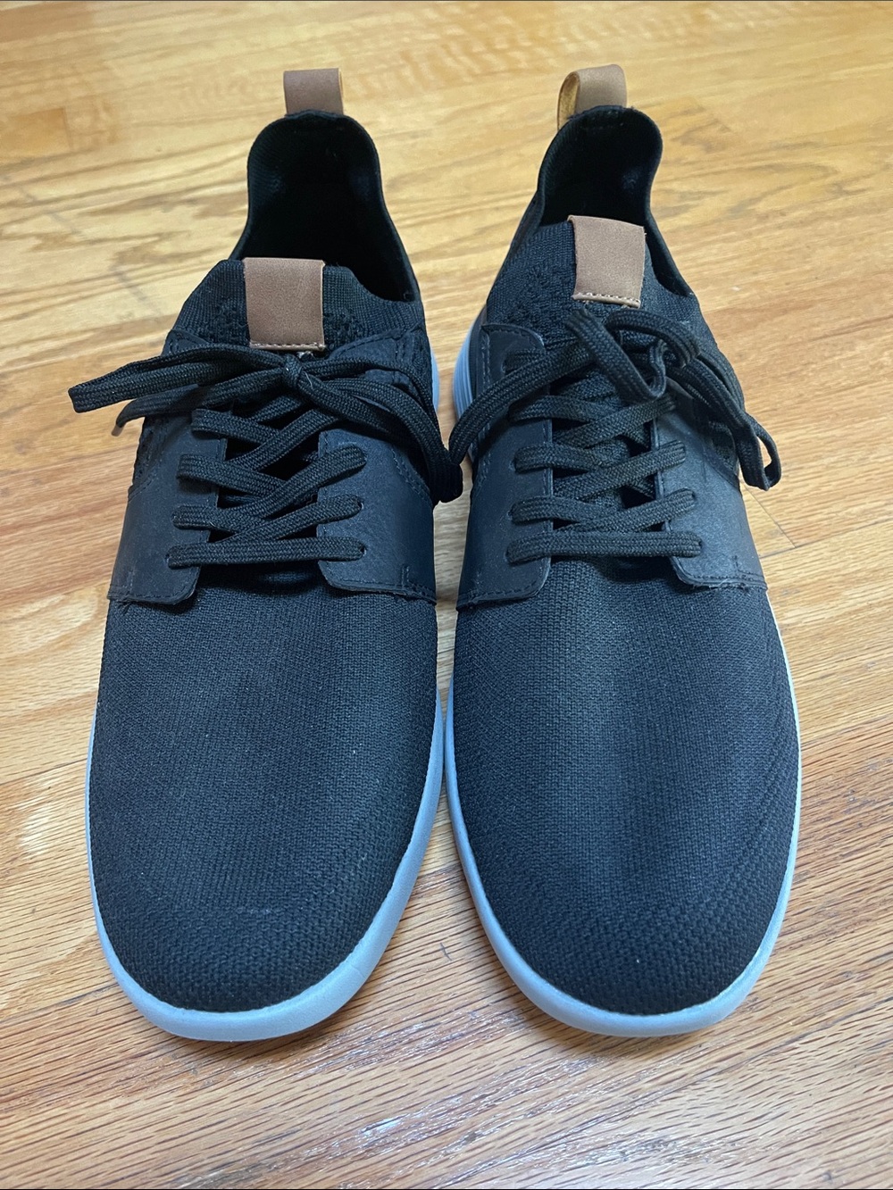 Men's Black Knit Casual Sneakers